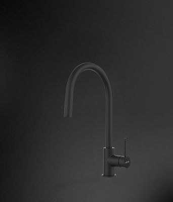 Smeg Single-lever Mixer J-Barrel Black Matt