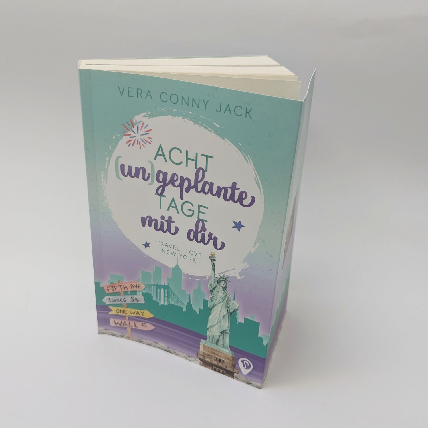 "Acht (un)geplante Tage mit dir" mit Page Overlay und Lesezeichen