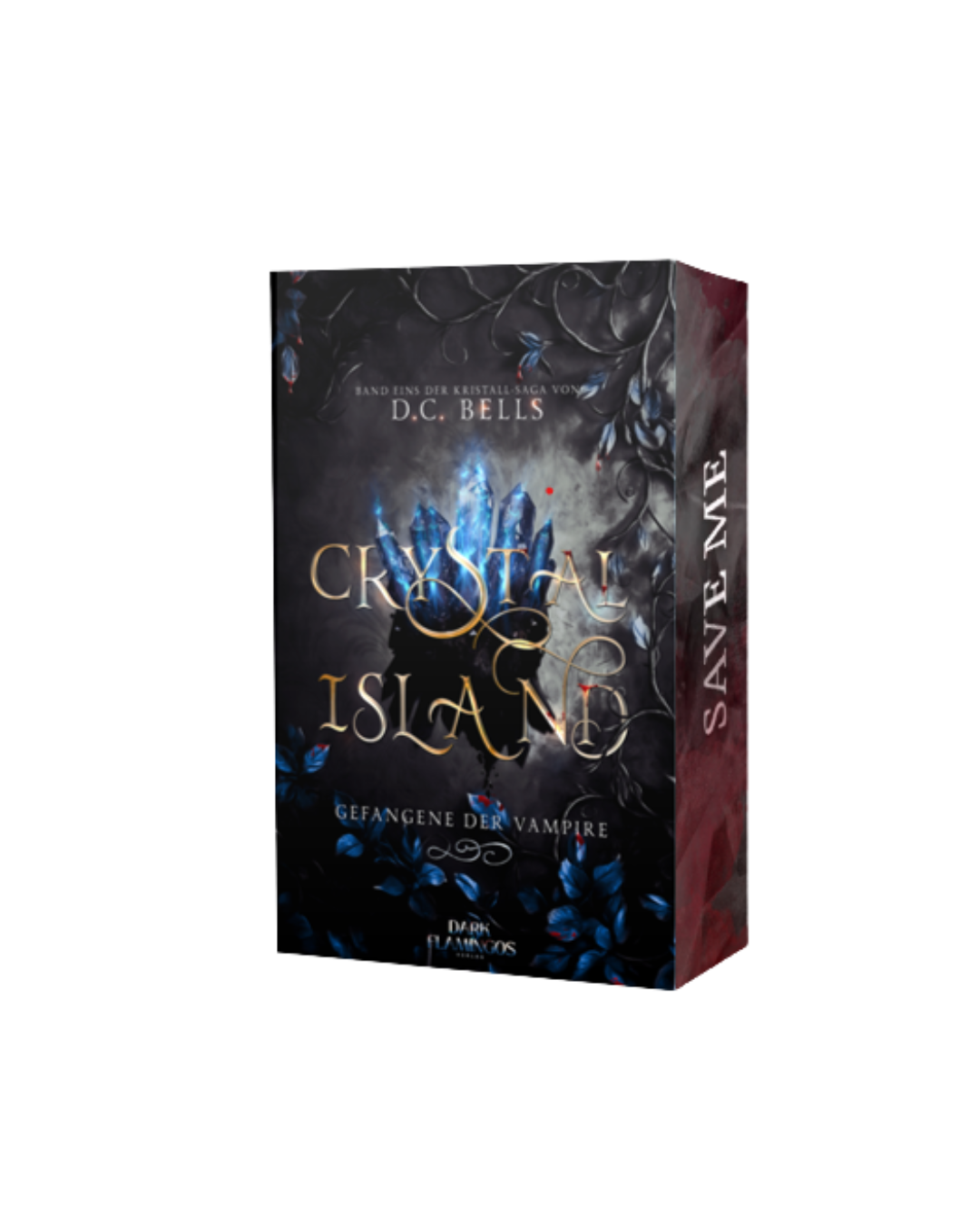 Mängelexemplar: "Crystal Island: Gefangene der Vampire" (Band 1 der Kristall-Saga) mit wunderschönem Farbschnitt