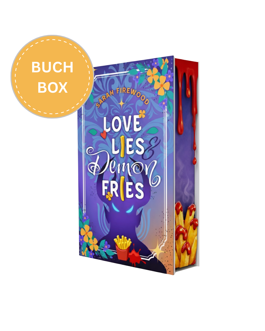 Vorbestellung: BUCHBOX Love, Lies & Demon Fries mit exklusivem neuartigem 3D-Farbschnitt (ET 21.09.2026)