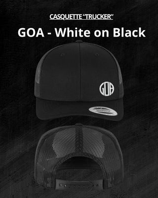 Casquette « Trucker » GOA WHITE ON BLACK