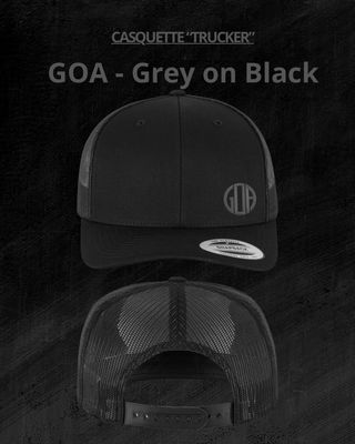 Casquette « Trucker » GOA GREY ON BLACK