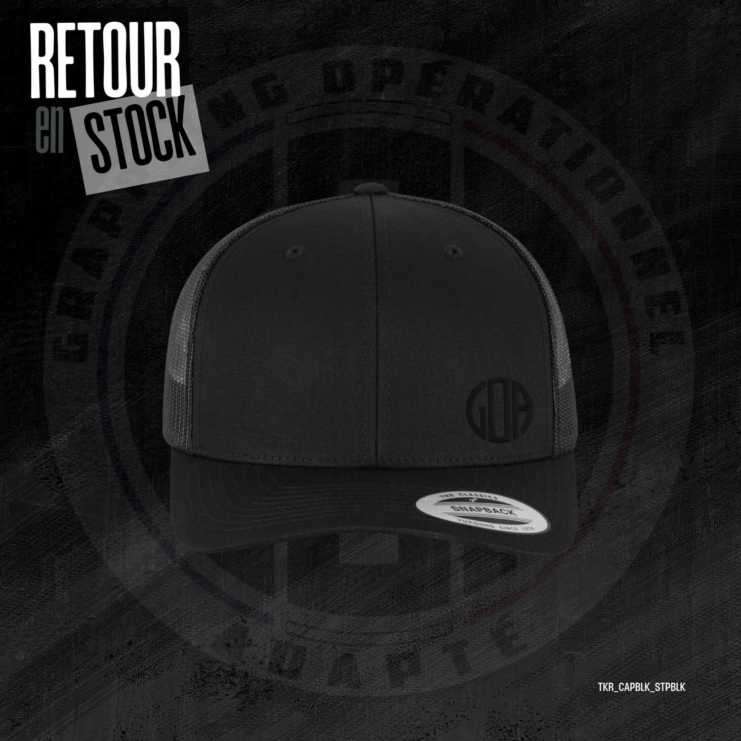 Casquette « Trucker » GOA® Full BLACK