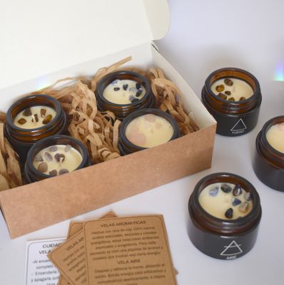 Box Velitas 4 Elementos