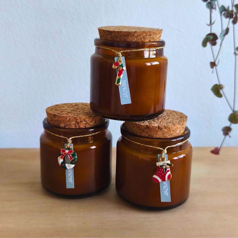 Vela navideña Jazmín