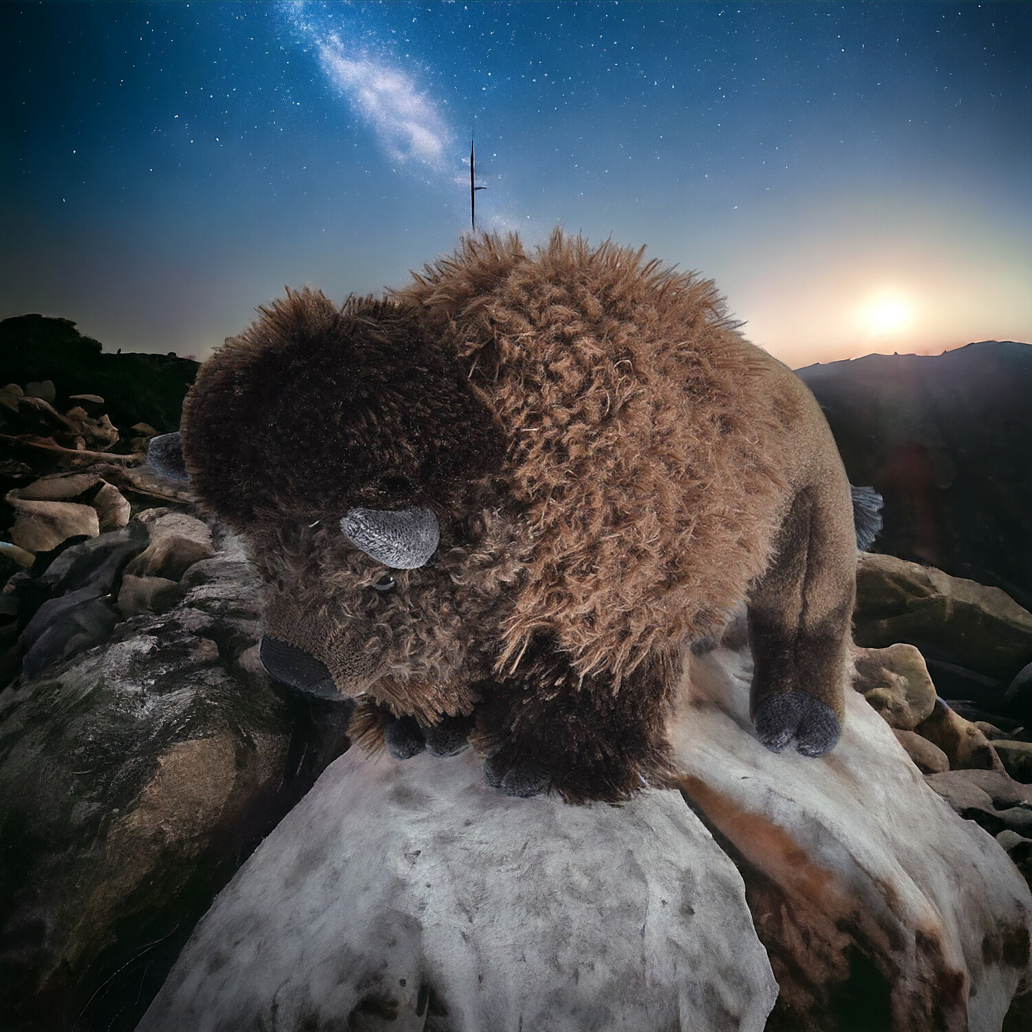 Bison Stuffed Animal 12&quot;