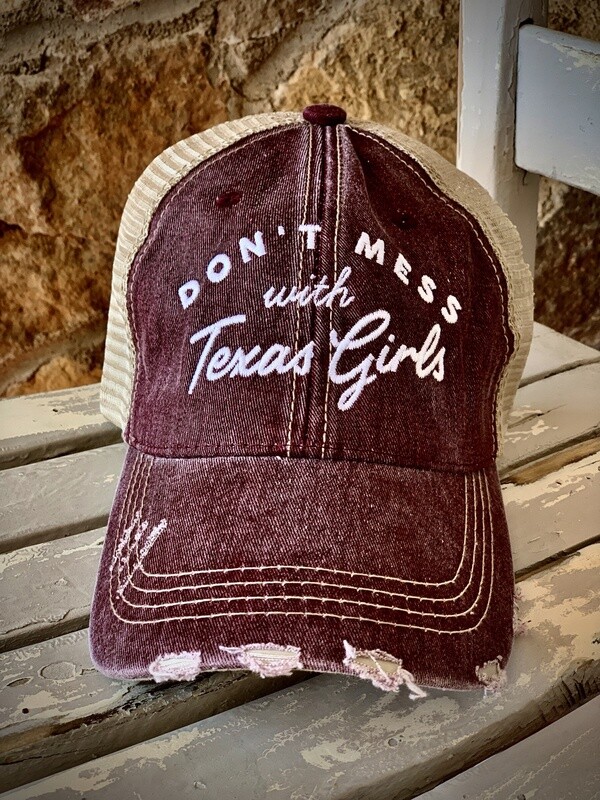 Don&#39;t Mess with Texas Girls Cap