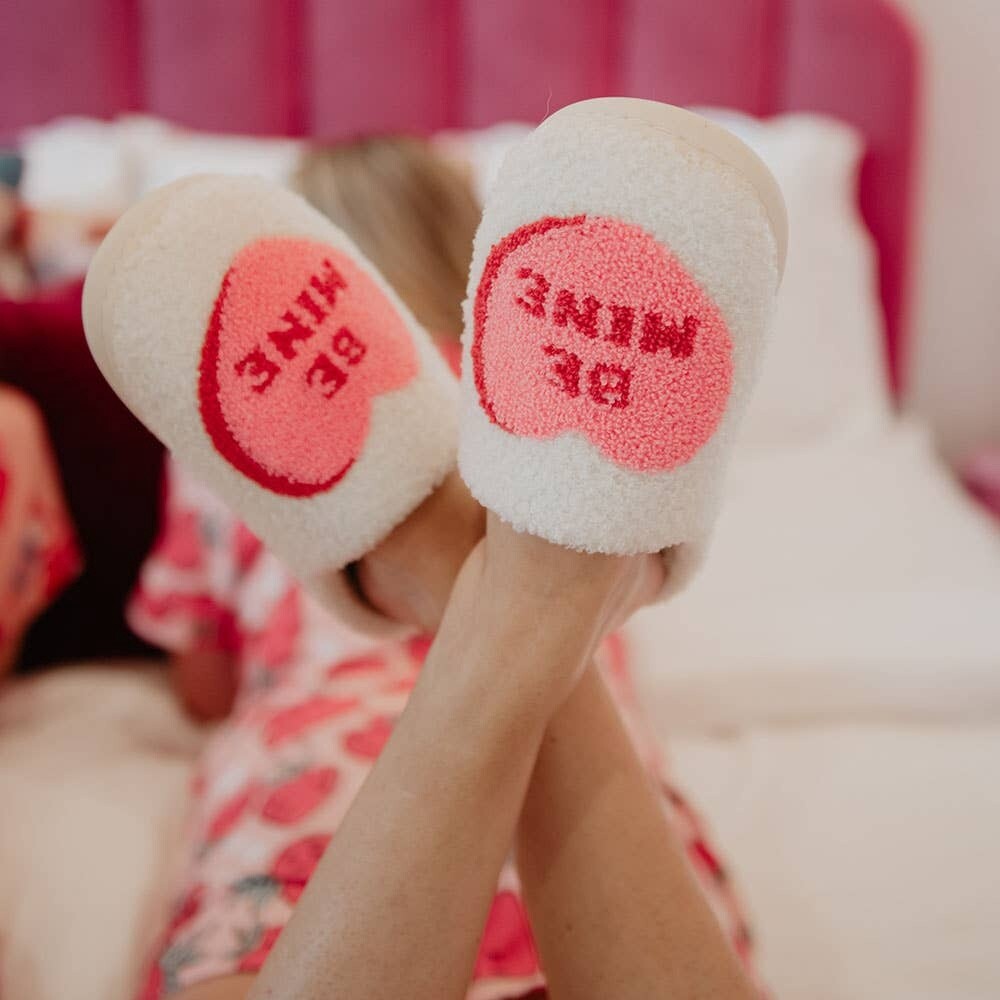 Be Mine Heart Slippers