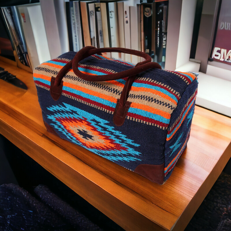 Go West Weekender #O - Navy/Turquoise/Orange