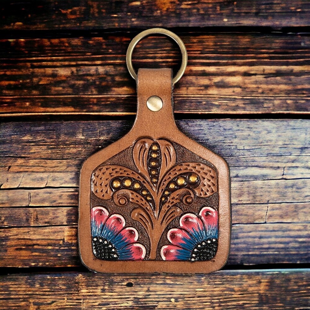 Paintbrush Wildflowers Key Fob