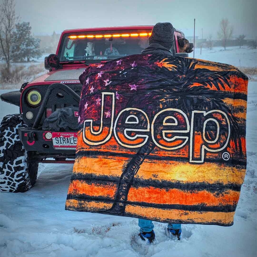 Jeep American Sun Sherpa Blanket
