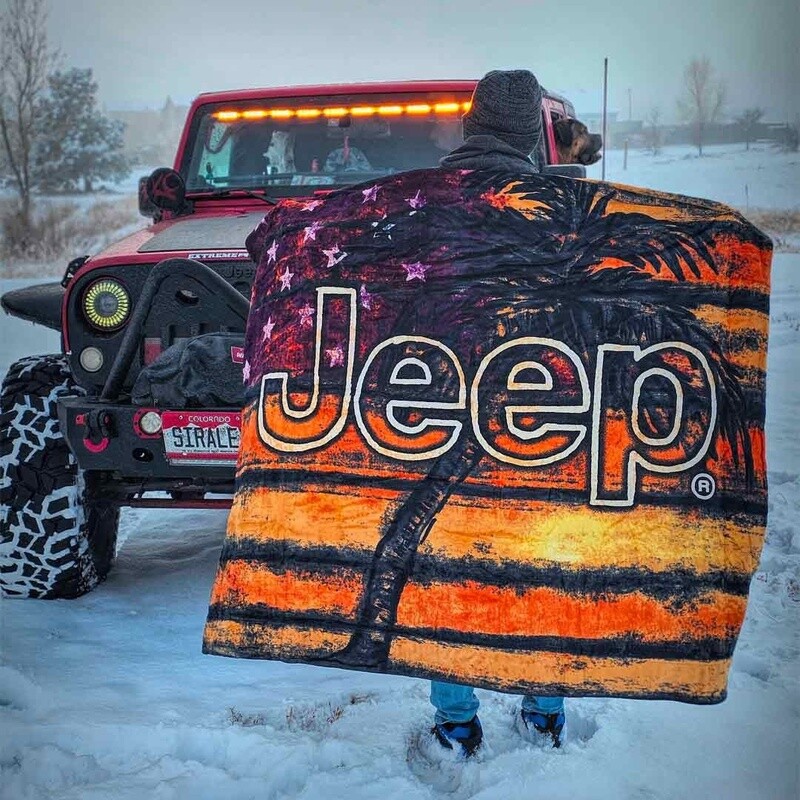 Jeep American Sun Sherpa Blanket