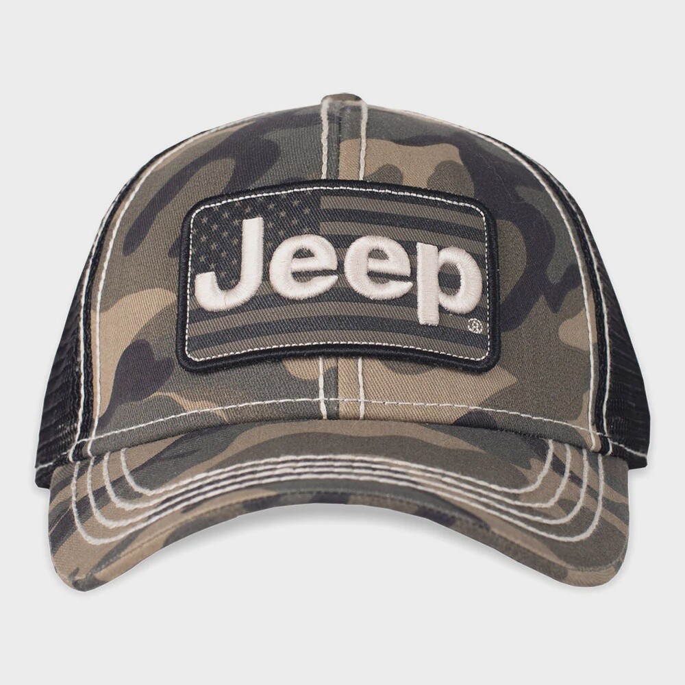 Jeep Camo Flag Baseball Cap