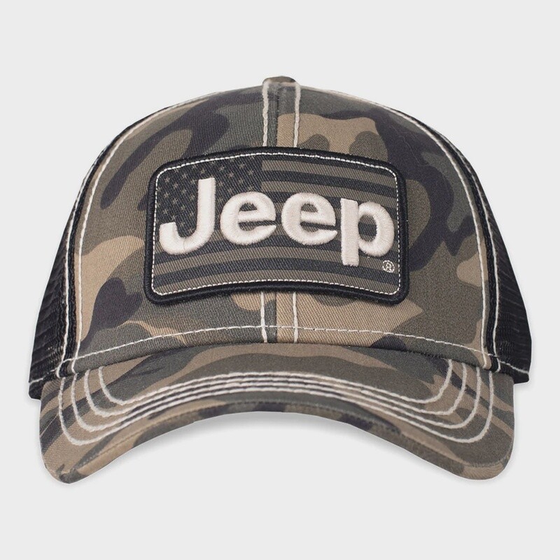 Jeep Camo Flag Baseball Cap