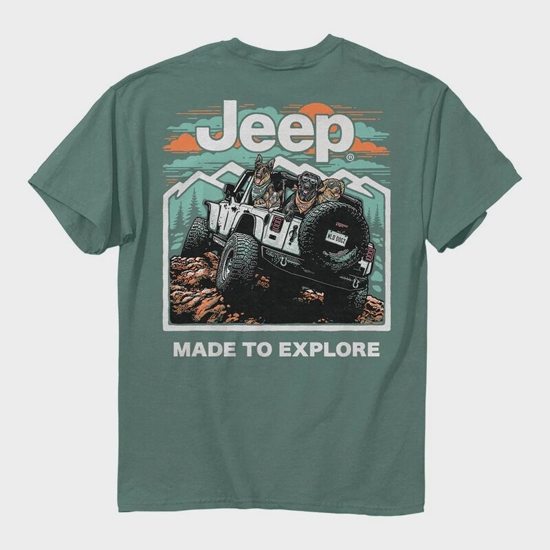 Jeep Off-Road Trip T-Shirt - Light Green