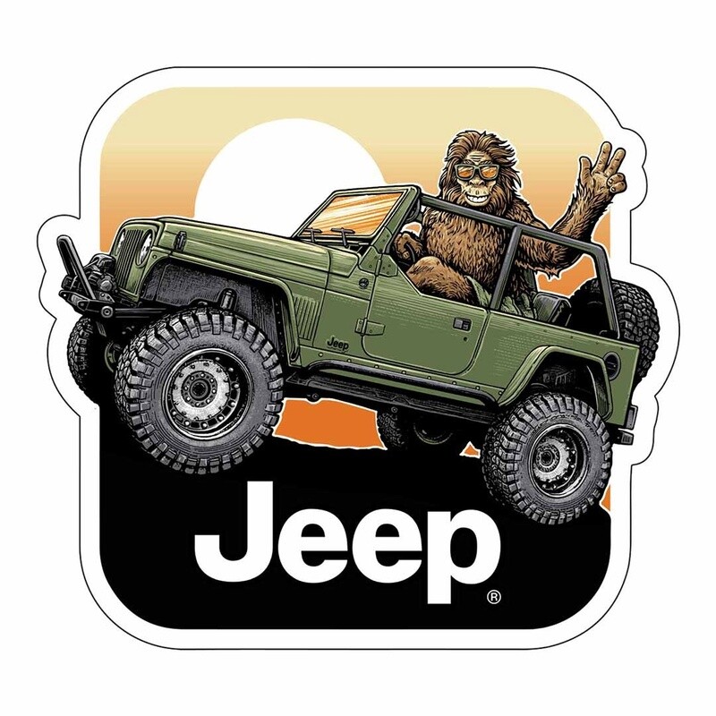 Jeep Sasquatch Sticker