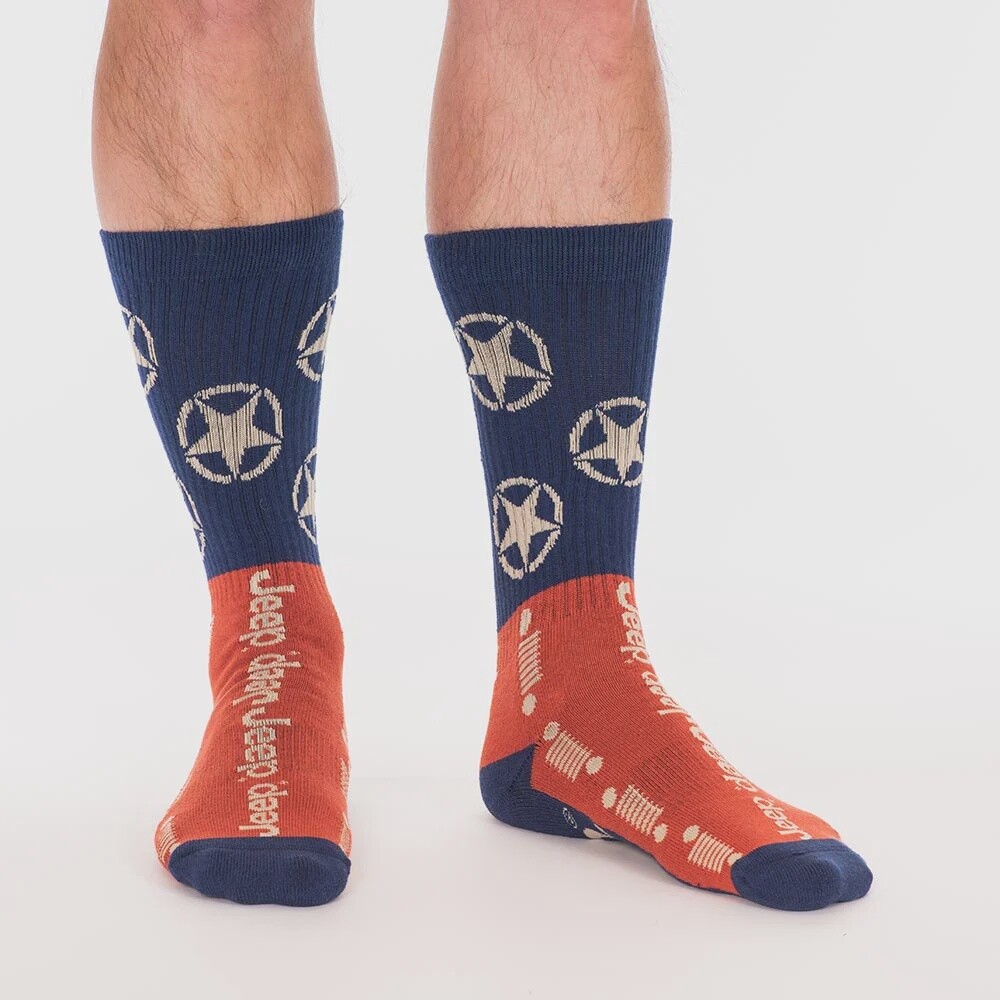 Jeep Old Patriot Socks - Red