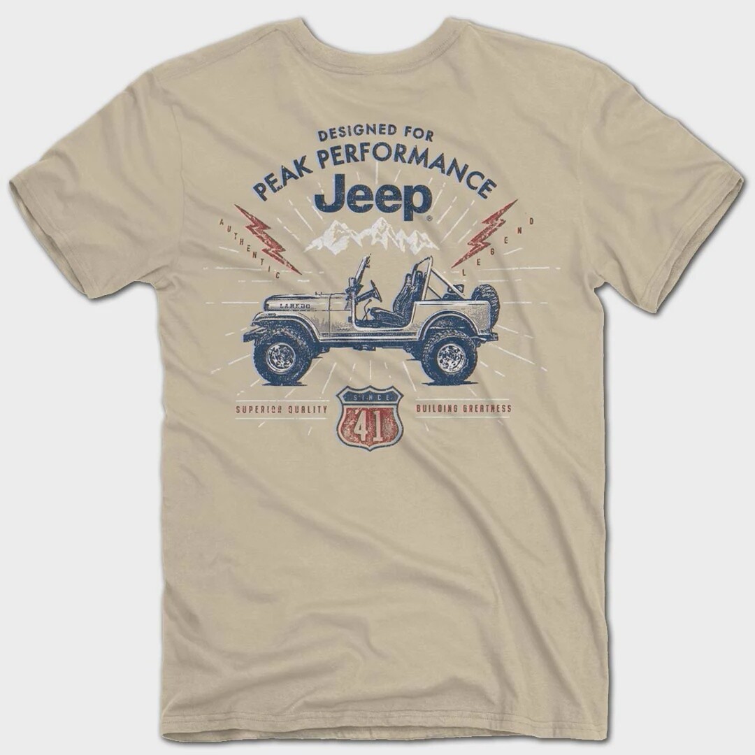 Jeep Peak Performance T-Shirt - Sand