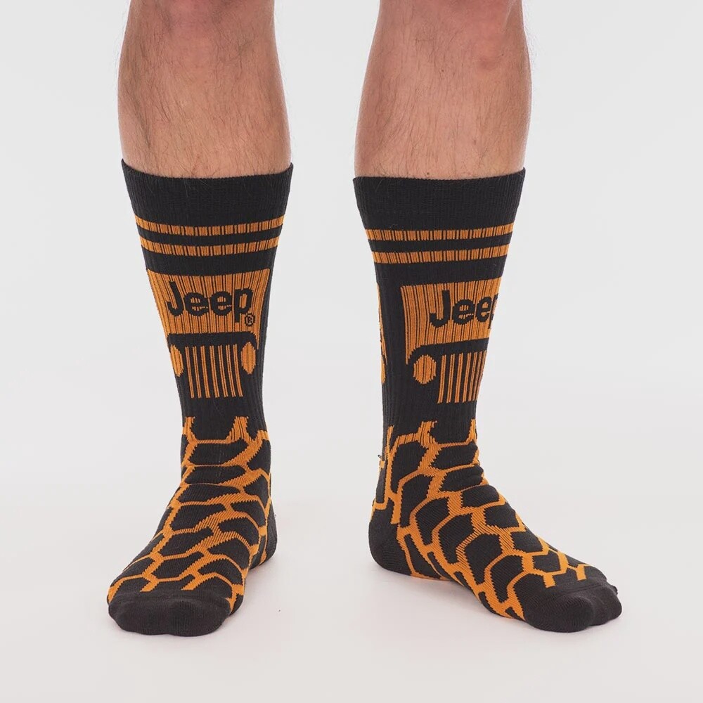 Jeep Tread Socks - Orange