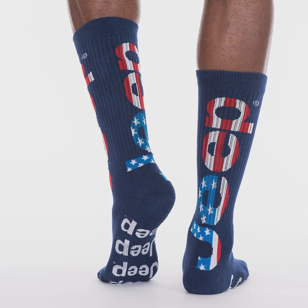 Jeep USA Flag Socks - Grey