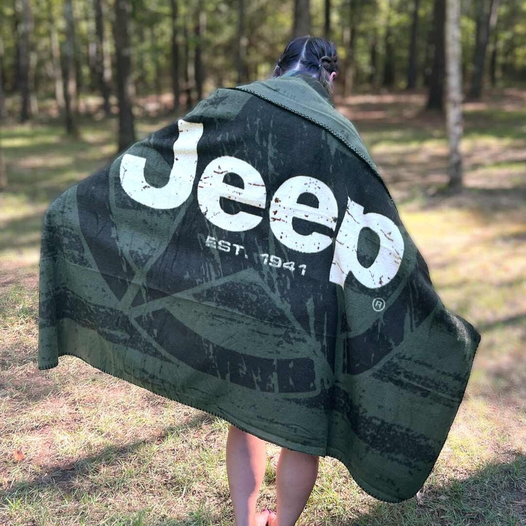 Jeep Star Flag Roll Up Blanket