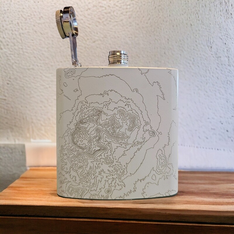 Big Bend National Park Topo Map Hip Flask