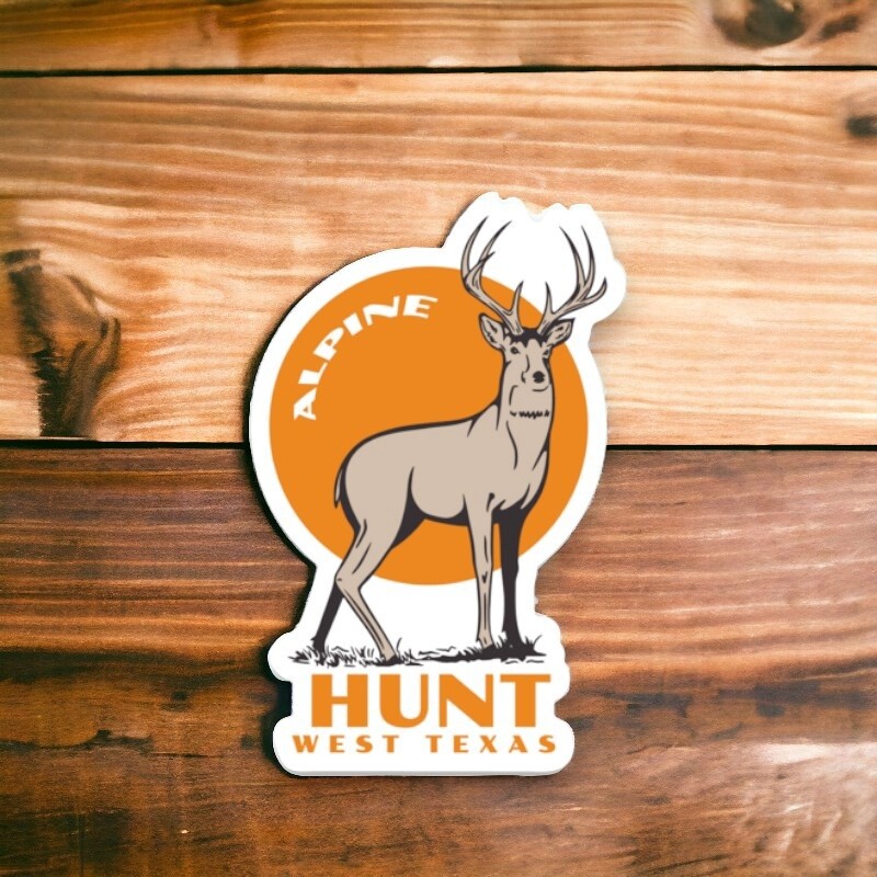 Alpine Buck Hunt West Texas Sticker