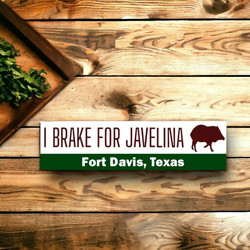 I Brake for Javelina&#39;s Sticker