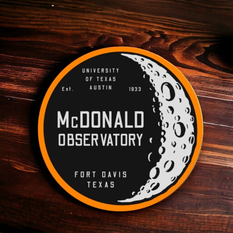 McDonald Observatory Moon Sticker