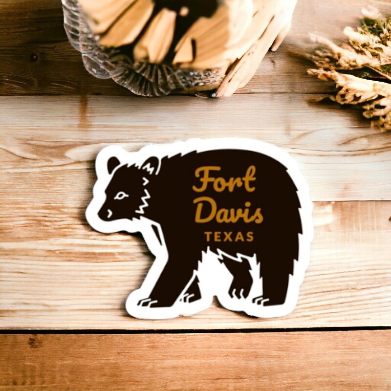 Fort Davis Black Bear Sticker
