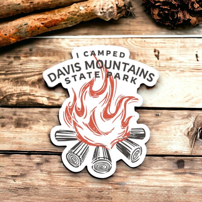 Davis Mountain State Park Campfire Sticker