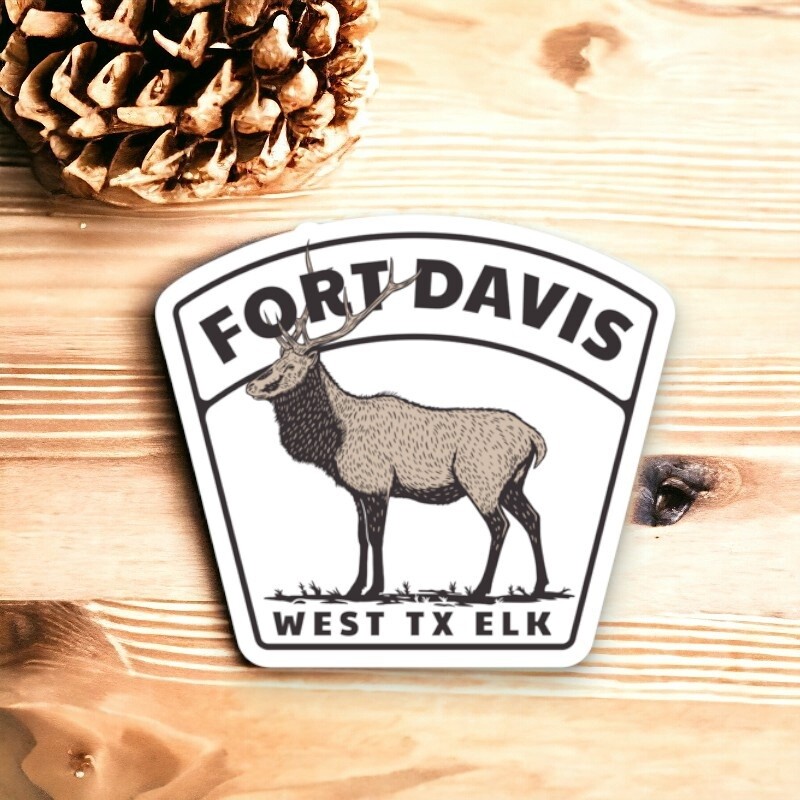 Fort Davis Elk Sticker