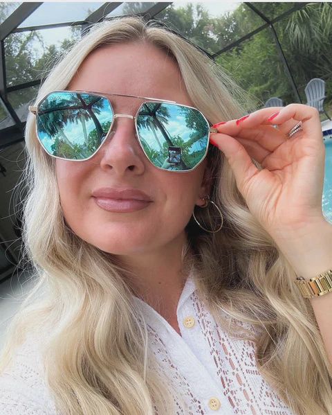 Drew in Blue Sunglasses