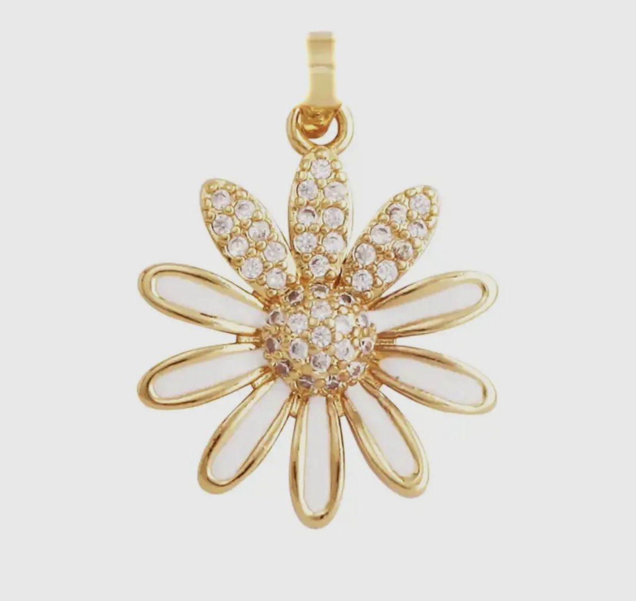 CZ Daisy Petal Charm
