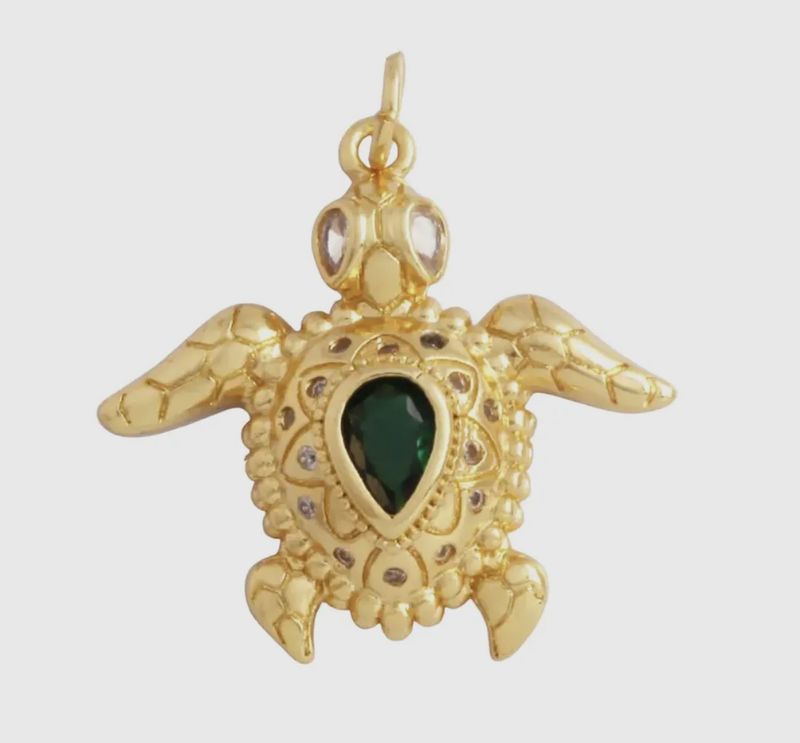 Green Sea Turtle Charm
