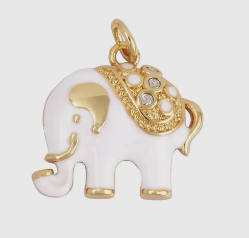 White Elephant Charm