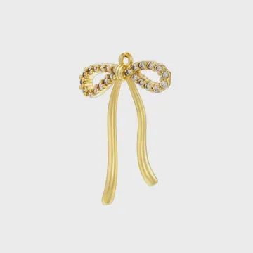 Pave Ribbon Bow Charm