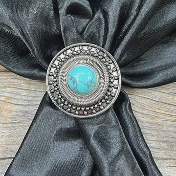 Wild Rag Round Turquoise Slide