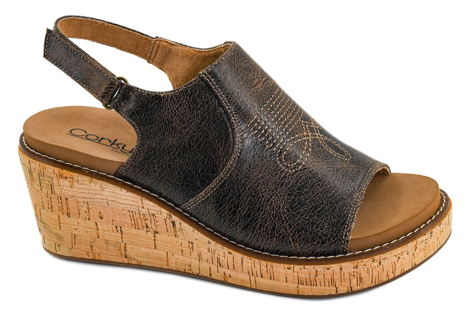 Most Wanted Wedge - Espresso Crinkle