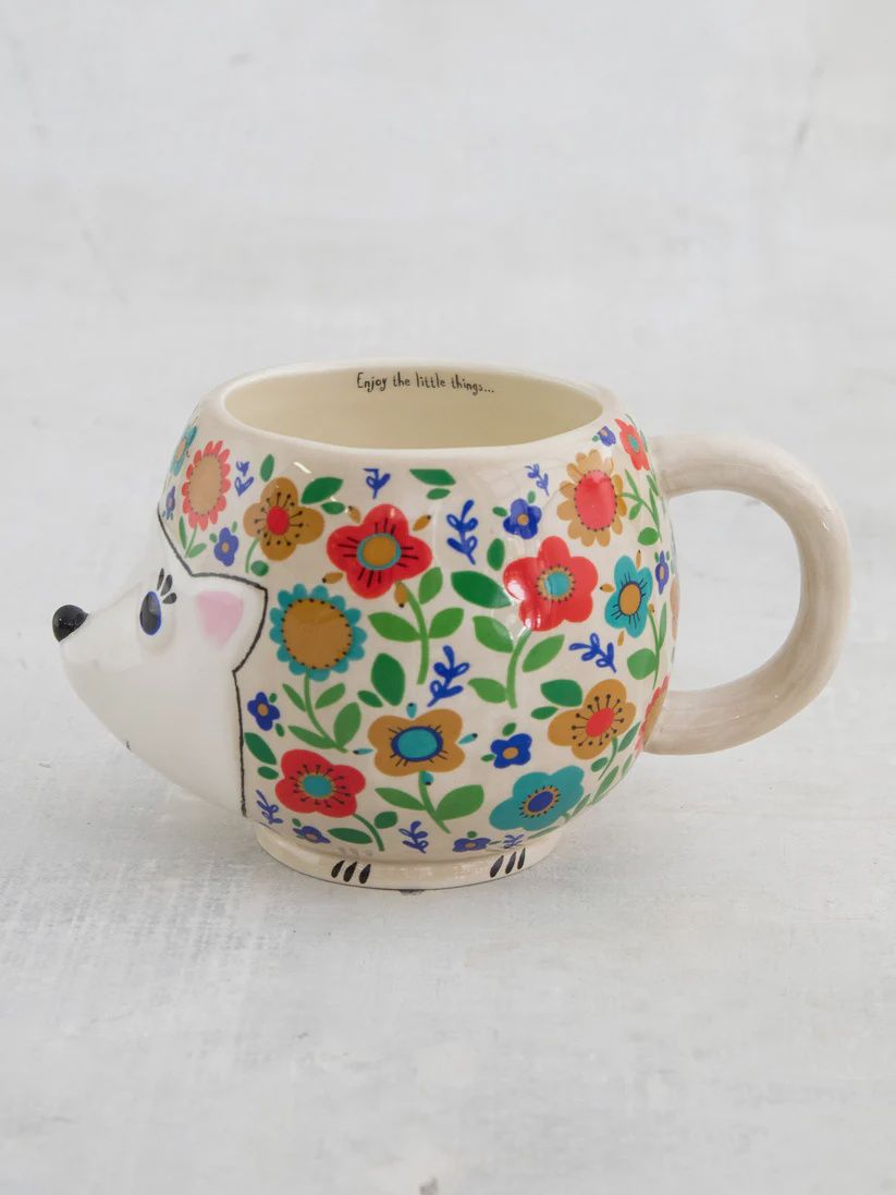 Folk Art Coffee Mug - Harriet the Hedgehog