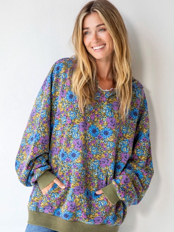 Oversized Printed Sweatshirt