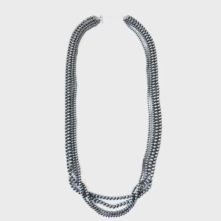 Western 4 Layered Navajo Pearl Necklace