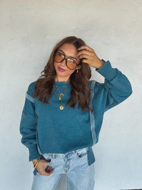 Classic Crew Pullover - Blue