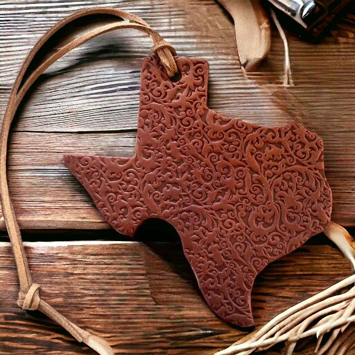 Texas Shape Scroll Leather Air Flair