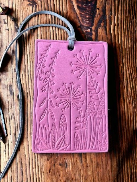 Rectangle Dandelion Air Flair, Scent: Pink Strawberry Leather