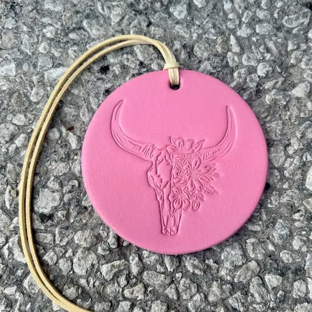 Round Flower Bull Skull Air Flair