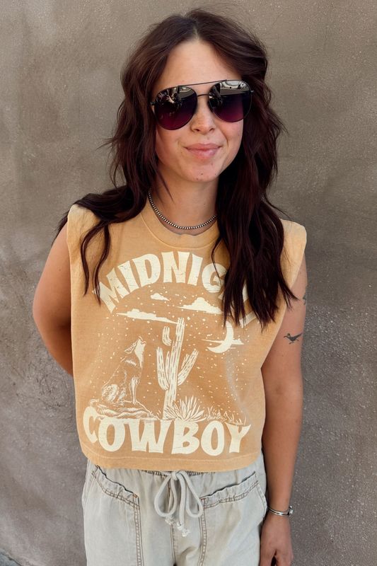Midnight Cowboy Boxy Muscle Tee