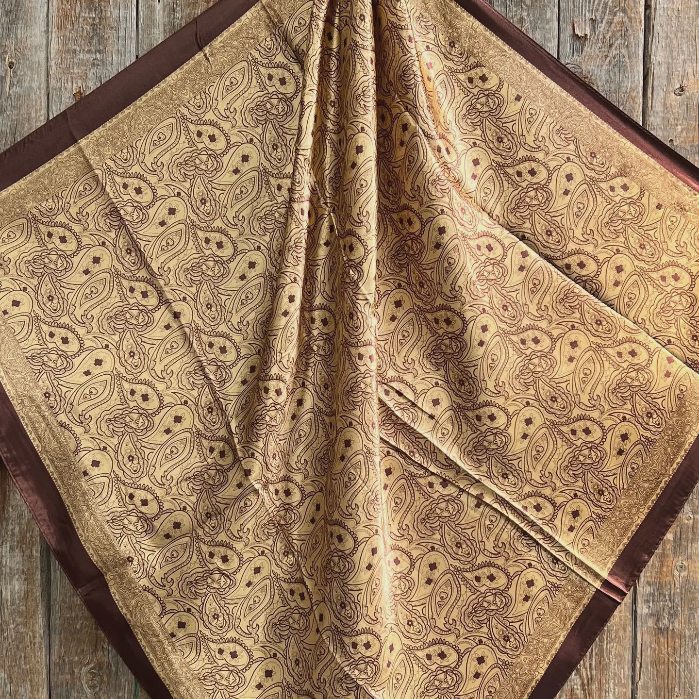 Earth Tones Paisley Wild Rag Scarf