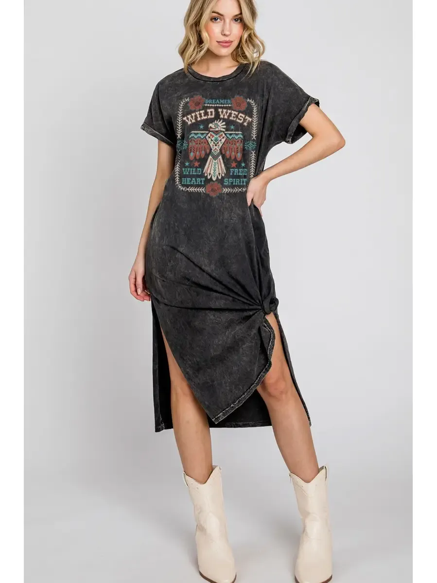 Wild West Dreamer Mineral Graphic Dress