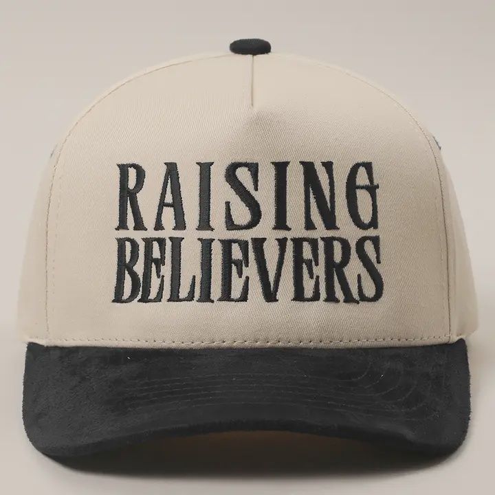 Raising Believers Suede Trucker Hat - Black